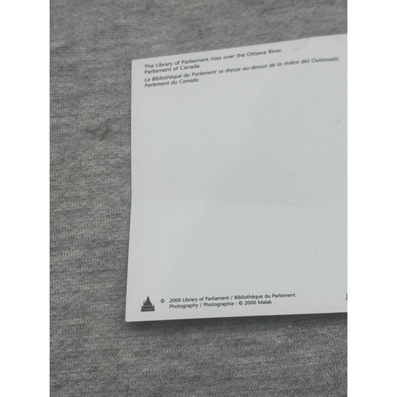 The Library of Parliament Rises Over the Ottawa River Parliament of Canada Postc - Picture 7 of 8